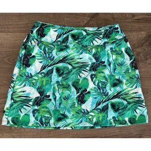 Tommy Bahama Golf Green Navy Tropical‎ Floral Athletic Skort EUC sz Small